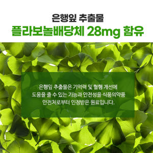 유한메디카 징코 프리미엄 은행잎추출물 혈액순환 기억력 혈행 개선 영양제 ... 맛있게 먹은 솔직 후기 - 상품 이미지 3