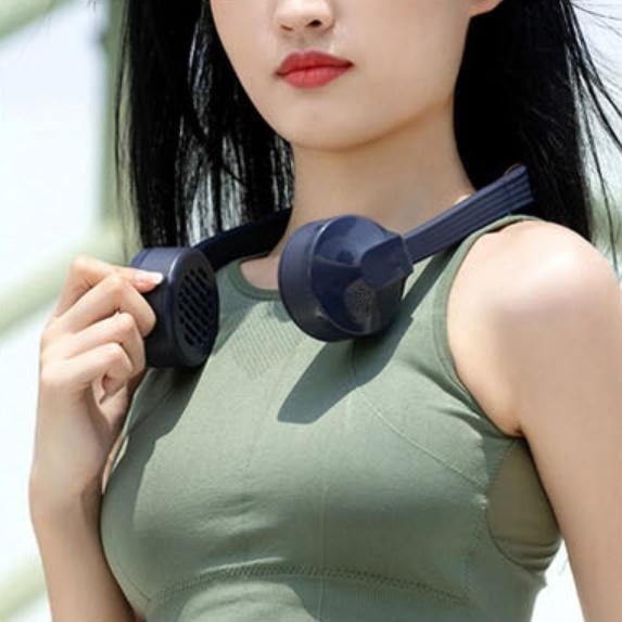 넥 밴드 에어컨 목 에어컨 걸이형 선풍기 야구장 충전용 선풍기