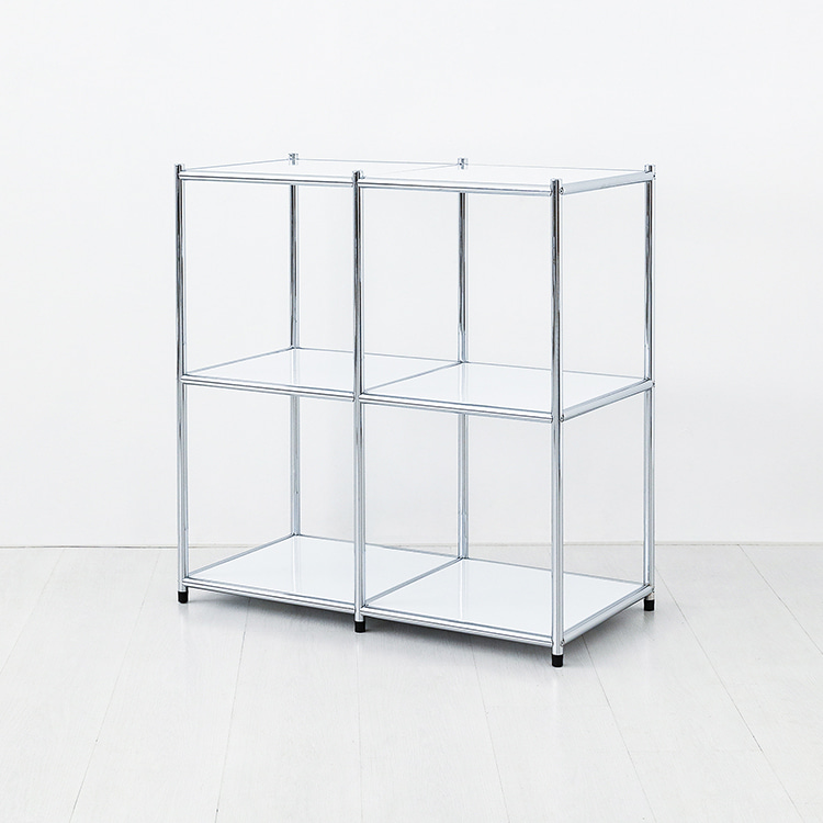 심플리 2x2 선반 BC624 780x400x830mm, 2단, 매트블랙 9826.7110 - 상세 이미지 4