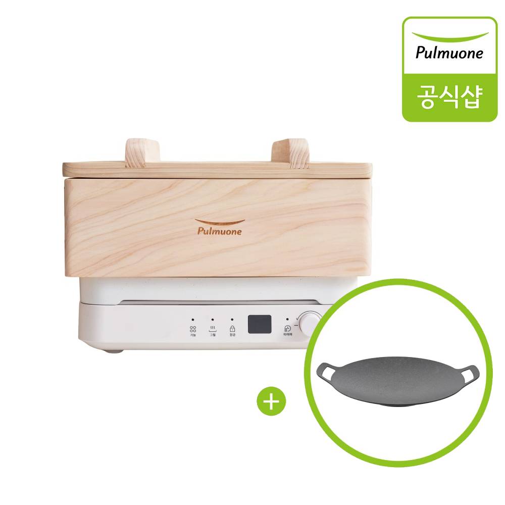 [그리들 증정]풀무원 트리플 인덕션 쿠커 1구인덕션 그릴플레이트 + 편백찜기 구성 RD1DWW1