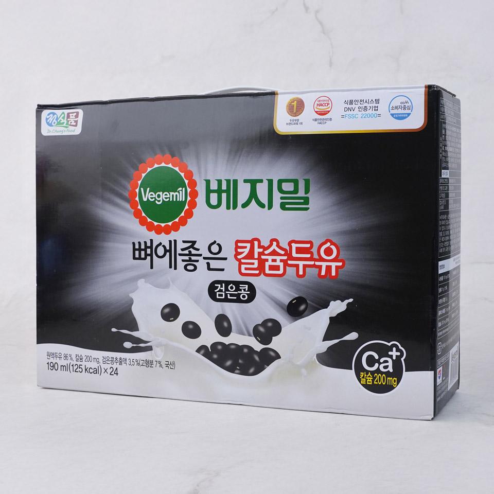 메가마트 정식품 베지밀 뼈에좋은 칼슘두유 검은콩 190mlx24 - 상세 이미지 2