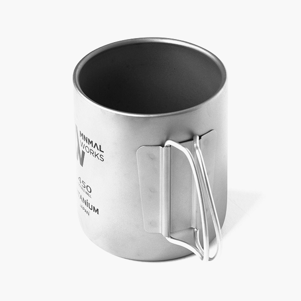 미니멀웍스 티타늄 더블 머그 경량 캠핑 머그컵 450ml, 티탄 - 상세 이미지 2