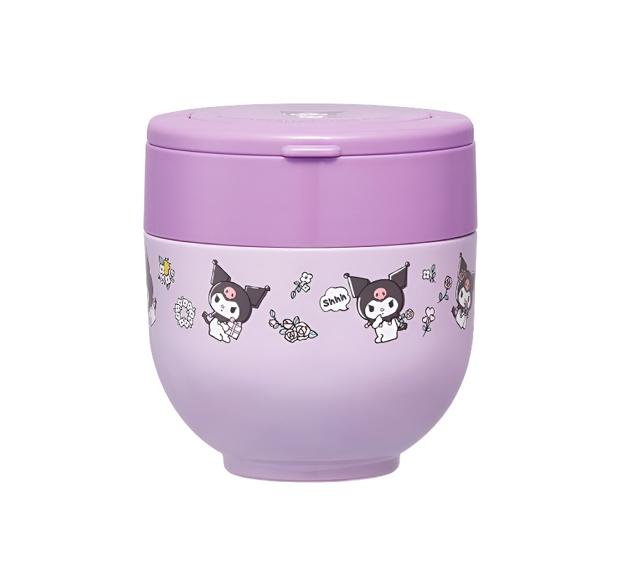 어린이 보온 도시락 유아 산리오 일본 아기 이유식 직장인 쿠로미