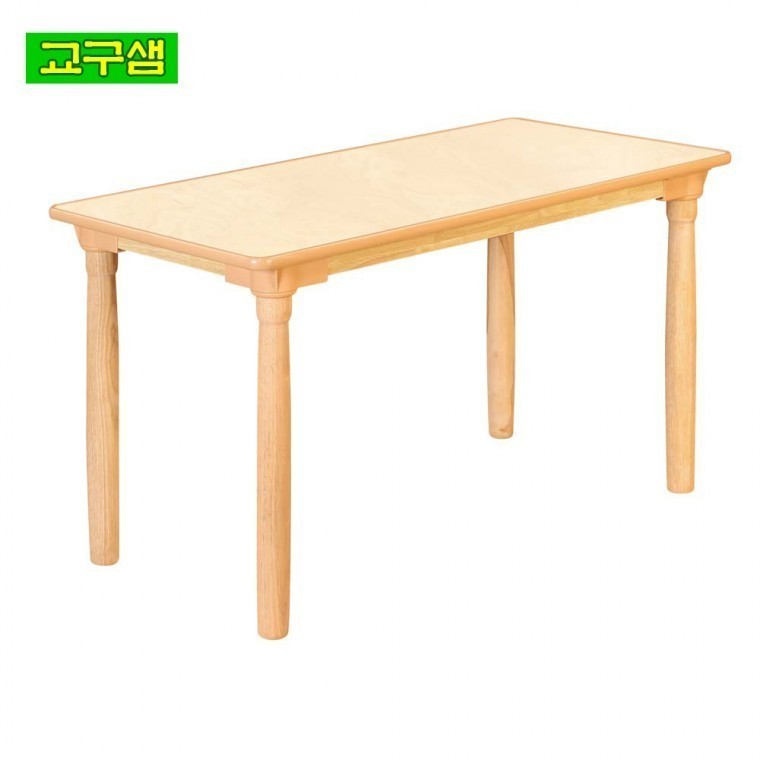 교구샘 자작합판 어린이 안전 사각책상 원목다리 H5-2 - 상품 이미지