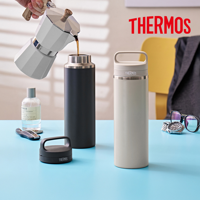 써모스 캐리 핸들 텀블러 800ml / JOW-800K 손잡이 보온병 보냉 야외 캠핑 학생 분유 직장인 식기세척기 - 상품 이미지