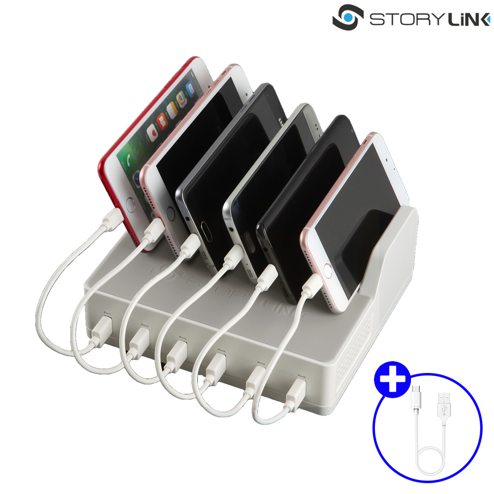 멀티 고속 충전기 업소용 초고속 6멀티포트 108W QC6P