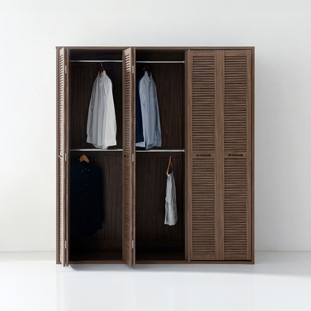 헤인 옷장 6문 178195 1770mmx590mmx1950mm, 2단, 미들브라운 4731.5811 - 상세 이미지 3