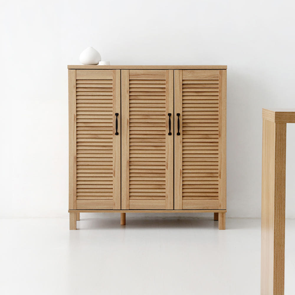 헤인 낮은3문 수납장 SHBM9490 일반형 900mmx350mmx935mm, 5단, 캄포어베니어 4852.9014 - 상세 이미지 2