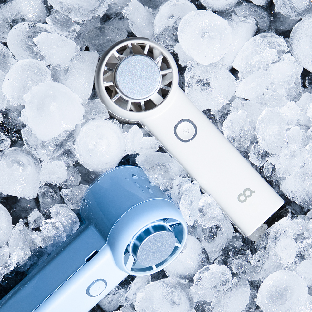 오아 컴팩트쿨 휴대용 미니 급속 냉각 손 선풍기 이중쿨링 BLDC 핸디 핸드 손풍기