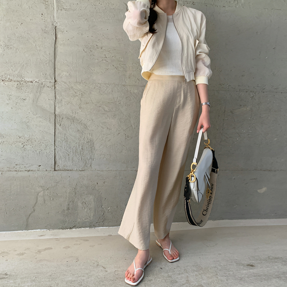 수엘르 와이드핏 린넨 쿨슬랙스 - 상세 이미지 5