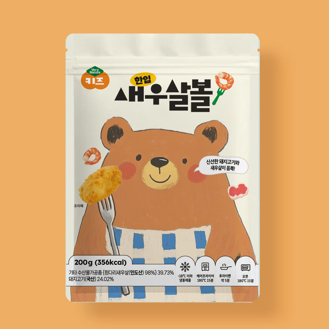 베리네이처 베리네이처 아이 어린이 반찬 한입 새우살볼 200g