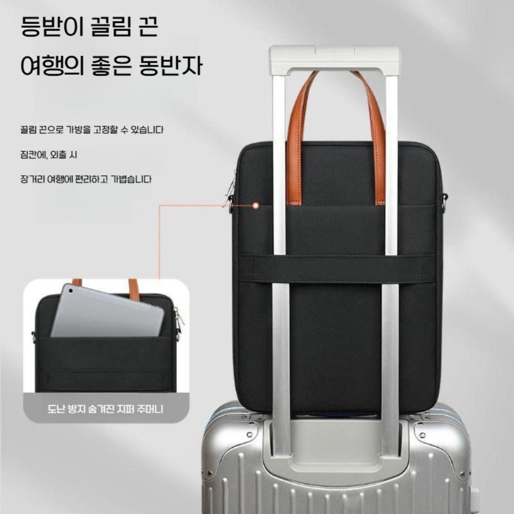 맥북 에어 13 m4 수납 가방 크로스백 손가방 노트북 16인치 파우치 - 상세 이미지 5