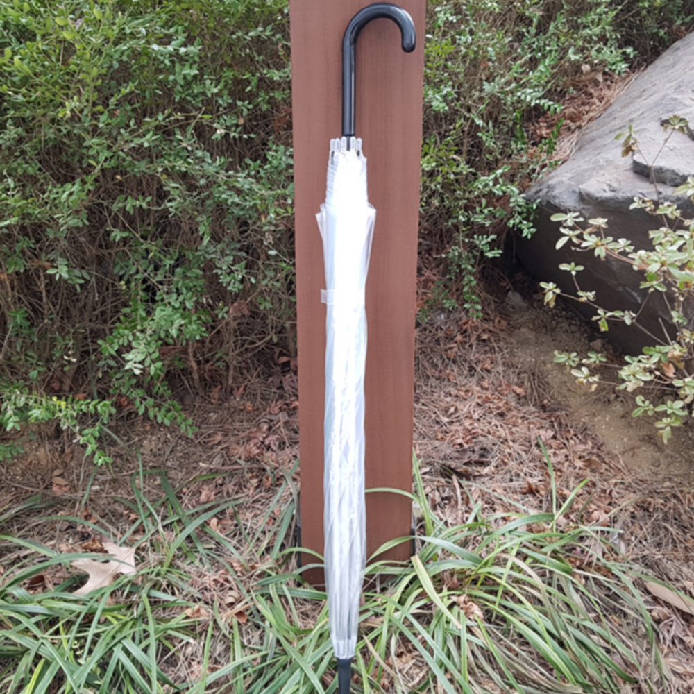 투명 비닐우산 8K 104cm 초경량 가벼운 휴대용 접이식 장우산 편의점 자동 원터치 - 상세 이미지 4