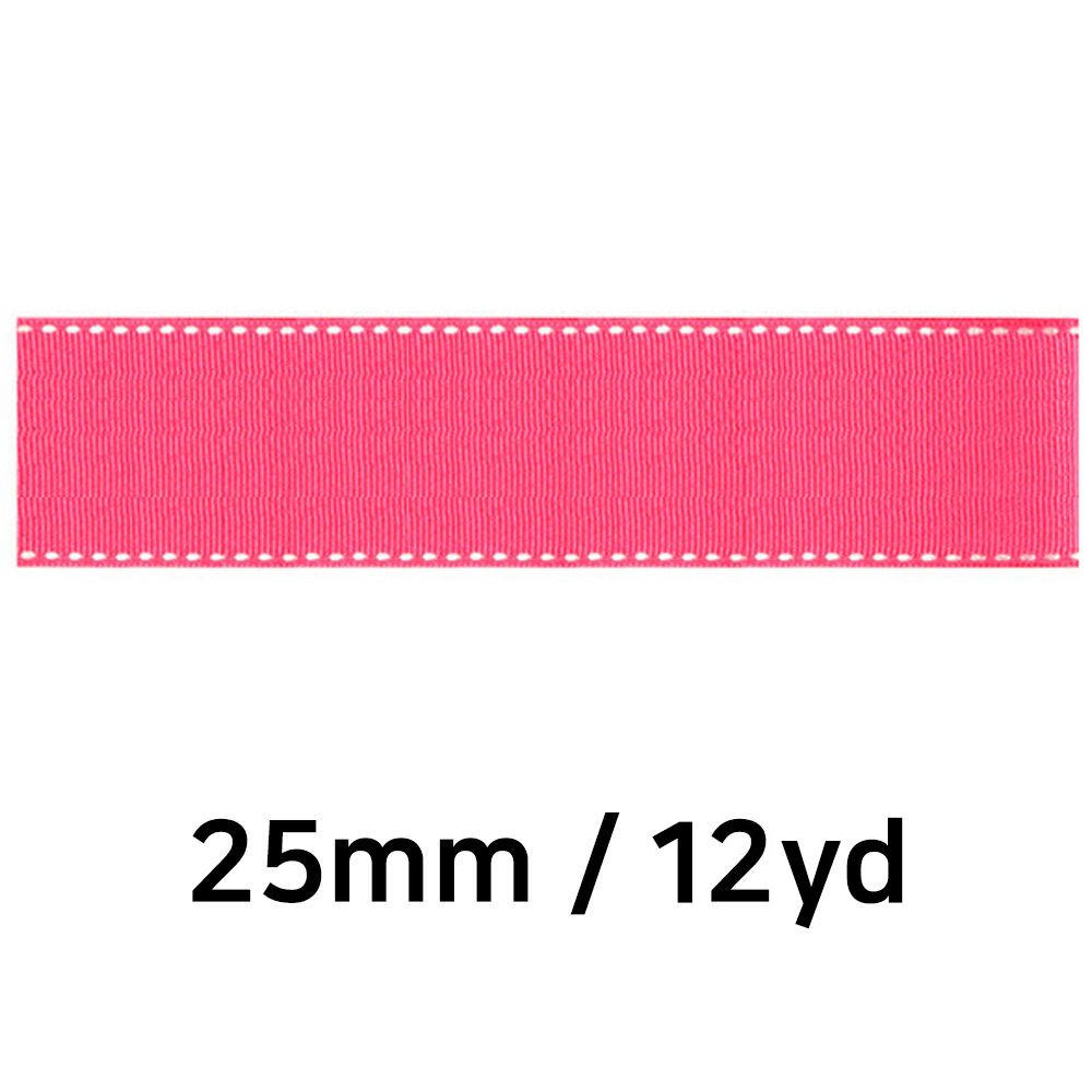미술놀이 유니아트 리본 골직 스티치 롤 폭 25mm 체리 : 레이Mall