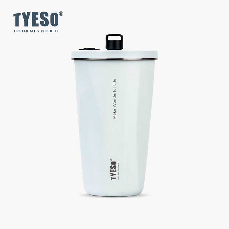 TYESO 올스텐 텀블러 대용량 빨대 텀블러 보냉 보온 캠핑 직장인 운동 600ml, 오렌지 - 상세 이미지 3