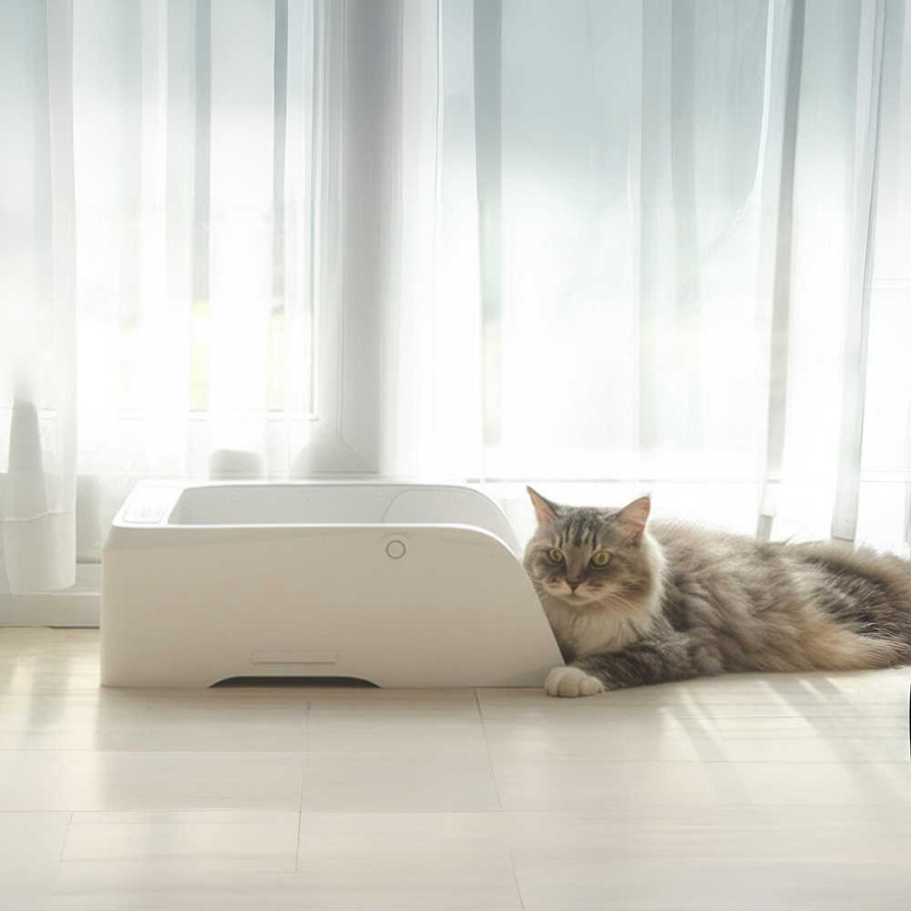 [아이지메이드] 고양이 오픈형 자동화장실 Wi-Fi 앱 원격 제어 이미지 3