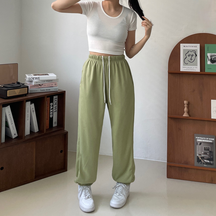 [인생핏!/국내생산] 루즈핏 특양면 조거 조커 무지 러닝복 오버핏 밴딩 하이웨스트 츄리닝 트레이닝 팬츠 상세 이미지 82