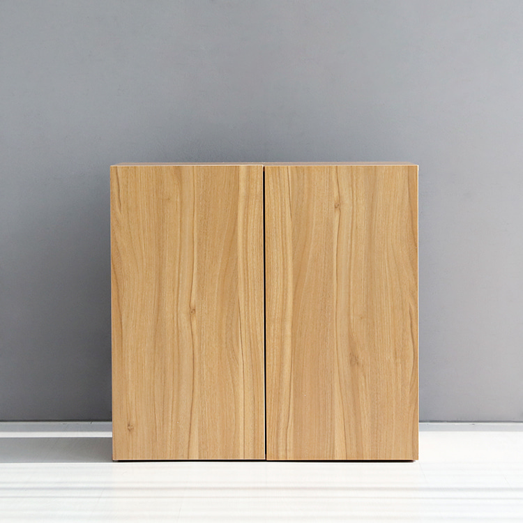 피크 2문 낮은수납장 784 796mmx410mmx784mm, 2단, 라이트브라운1405.3199 - 상세 이미지 3