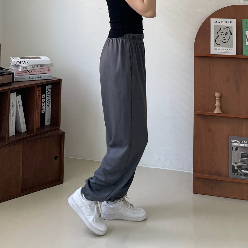 [인생핏!/국내생산] 루즈핏 특양면 조거 조커 무지 러닝복 오버핏 밴딩 하이웨스트 츄리닝 트레이닝 팬츠 상세 이미지 101