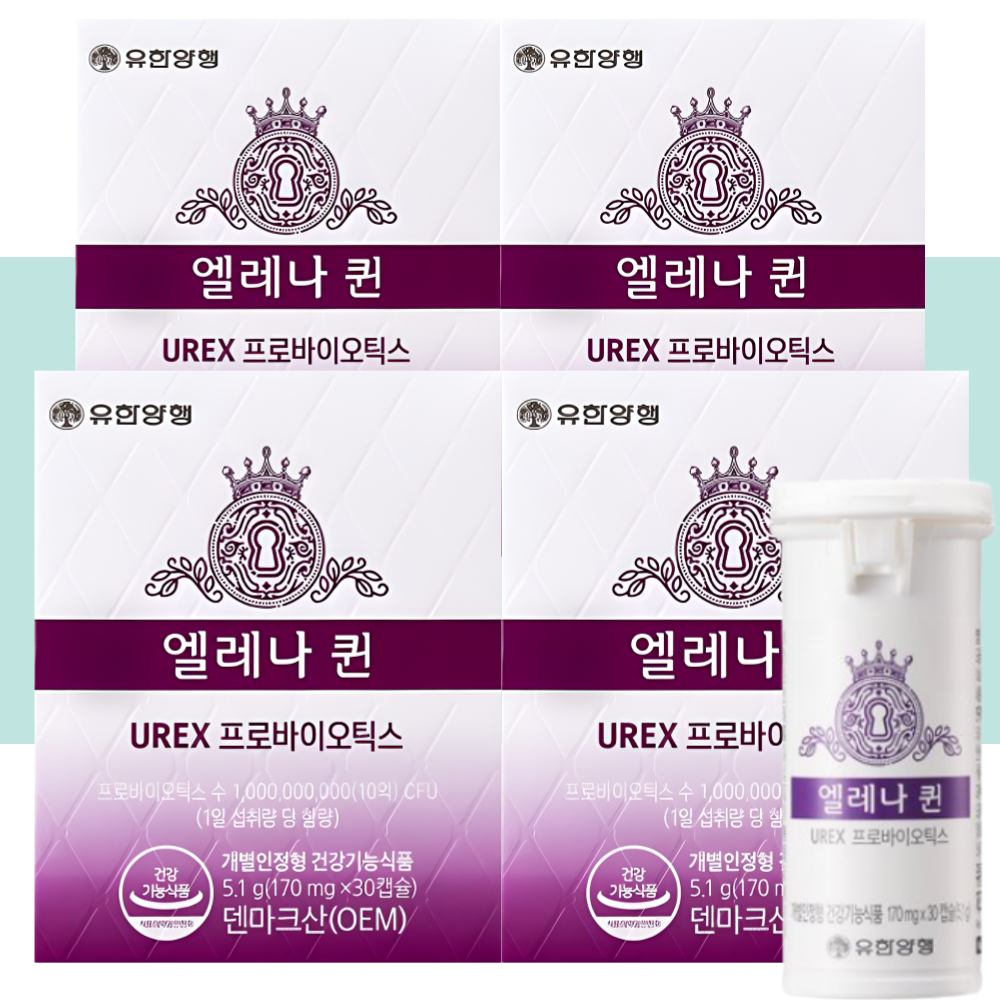 유한양행 엘레나 퀸 프로바이오틱스 질유산균 30캡슐X4개 - 상세 이미지 5