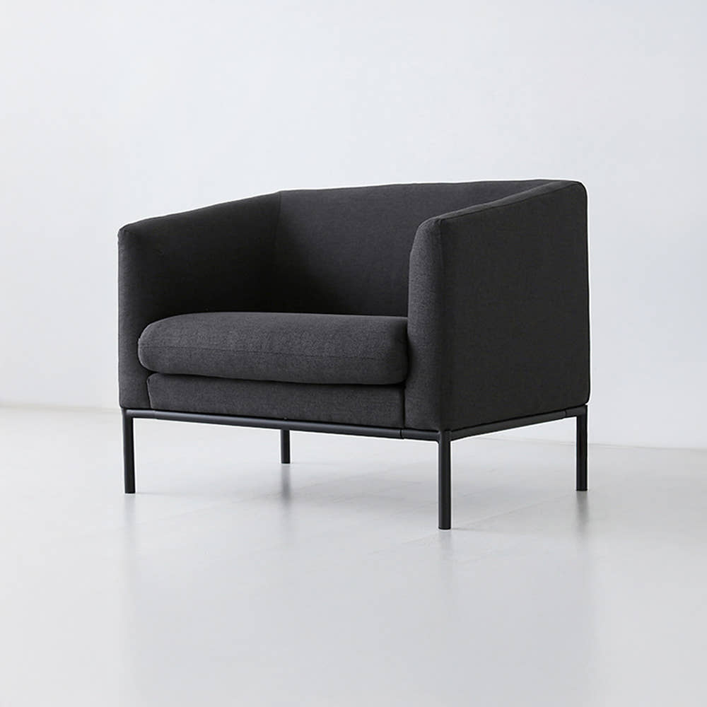 니스코 1인 소파 F521SO1 스툴미포함, 다크그레이 4616.3041, 1인용