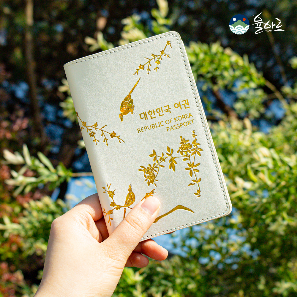 자개여권지갑 여권케이스 호작도 작호도굿즈 연화도실버 이미지 6