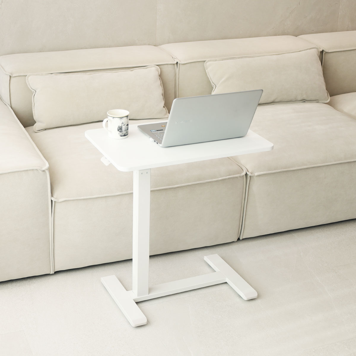 일루일루 오텐션 H01 유압식 높이조절 쇼파 테이블 이동식 침대 사이드 접이식 협탁