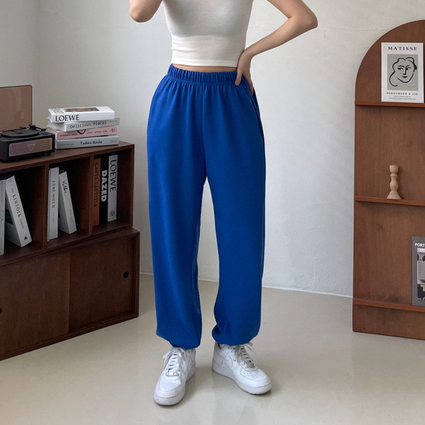 [인생핏!/국내생산] 루즈핏 특양면 조거 조커 무지 러닝복 오버핏 밴딩 하이웨스트 츄리닝 트레이닝 팬츠 상세 이미지 71