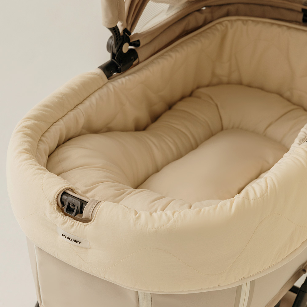 마이플러피 강아지유모차 가드 방석 쿠션 라이너 베개 캄포 바구니시트 26도쿠션 아이보리