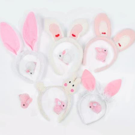 토끼 머리띠 귀 파티 동물 모양 행사 이벤트 생일 캐릭터