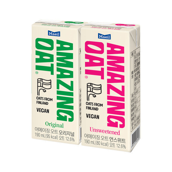 매일 어메이징 오트 혼합 언스위트 190ml 24팩 + 오리지널 24팩 48팩 : 살뜰상점