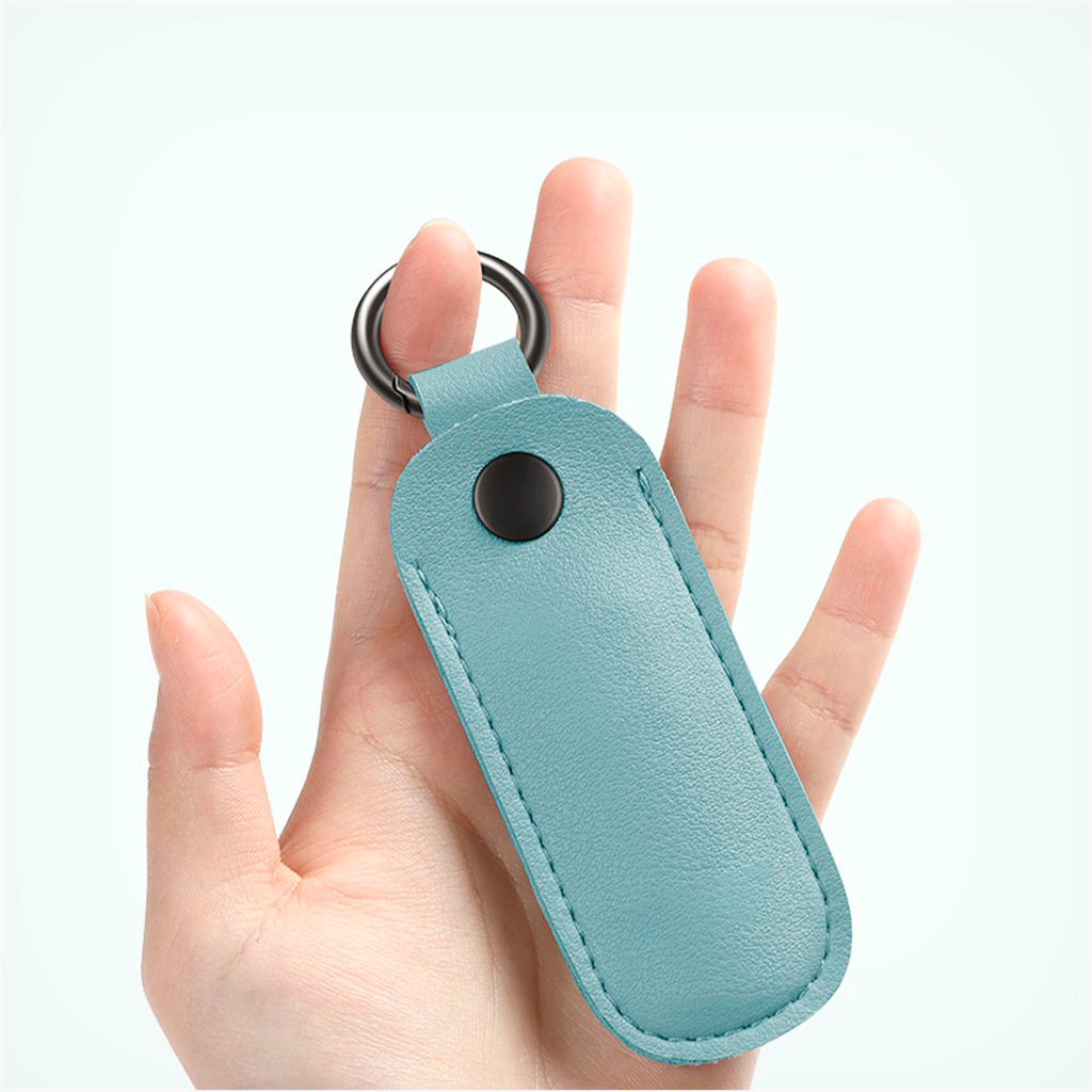 USB 키링 고리 줄 끈 OTP 보안카드 유에스비 가죽 파우치 보관 - 상세 이미지 2