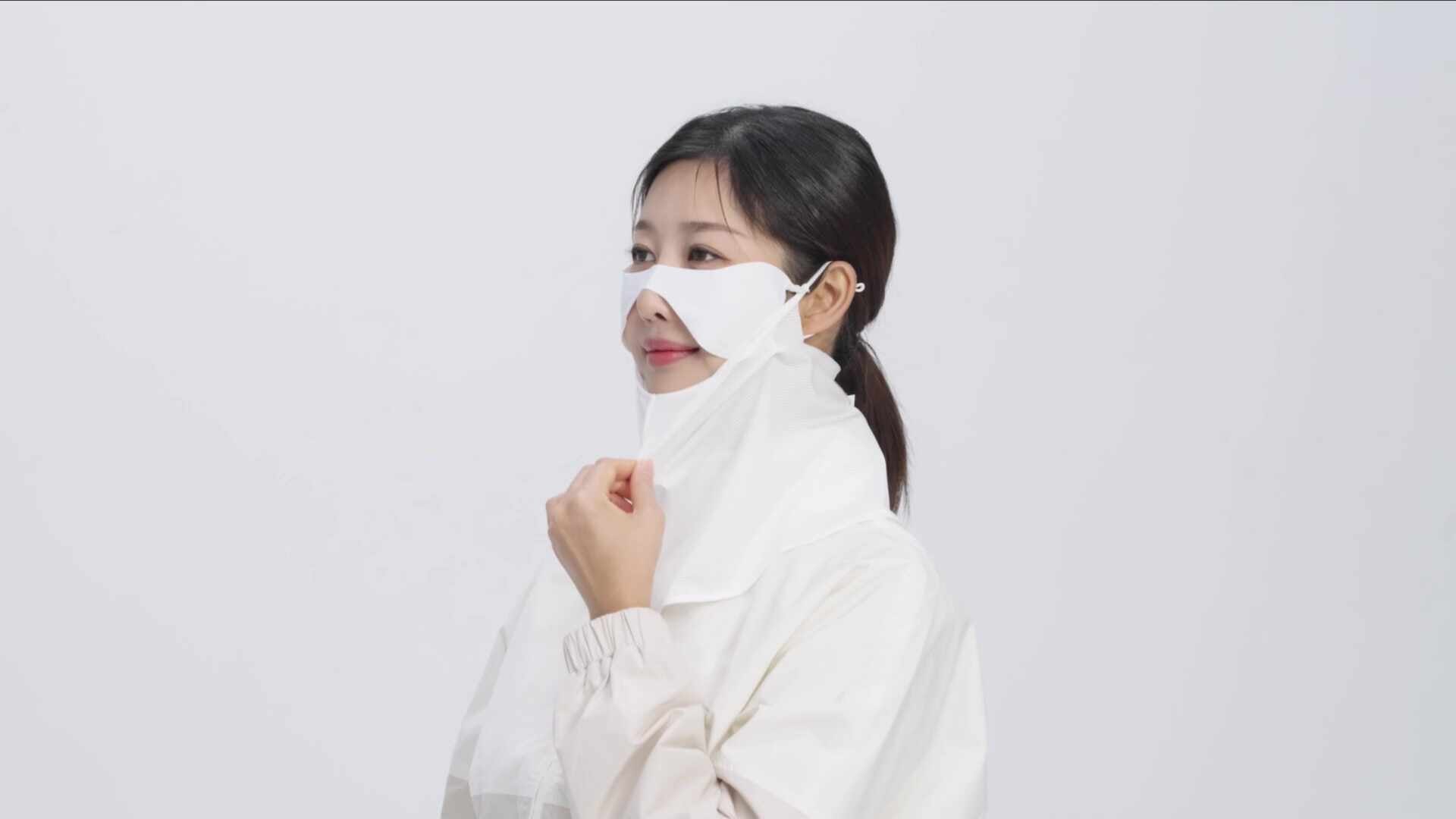 유투스포츠 골프페이스마스크 더블로 자외선차단 얼굴 햇빛가리개