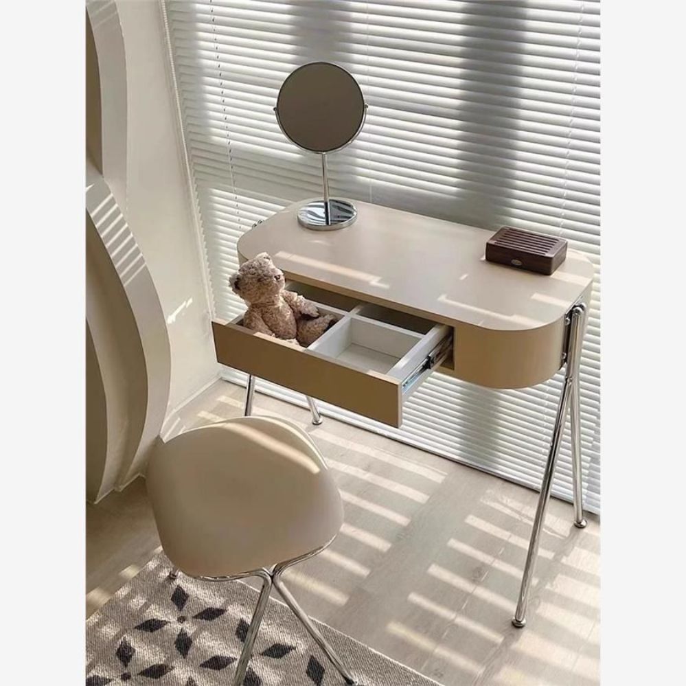 수납형 원룸 철제 콘솔 화장대 콘솔장 콘솔테이블 엔틱 원목 테이블 현관 슬림 고무나무 거실 - 상세 이미지 5