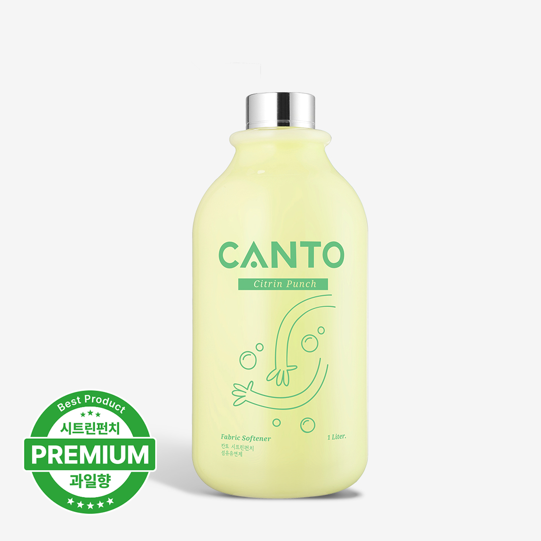 칸토 프리미엄 섬유유연제 시트린펀치 1L 고농축 후르츠칵테일 향기 향 좋은 오래가는