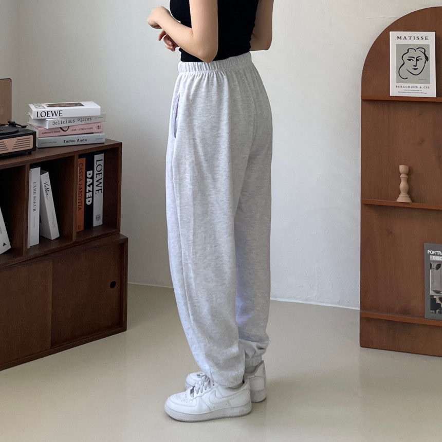 [인생핏!/국내생산] 루즈핏 특양면 조거 조커 무지 러닝복 오버핏 밴딩 하이웨스트 츄리닝 트레이닝 팬츠 상세 이미지 94