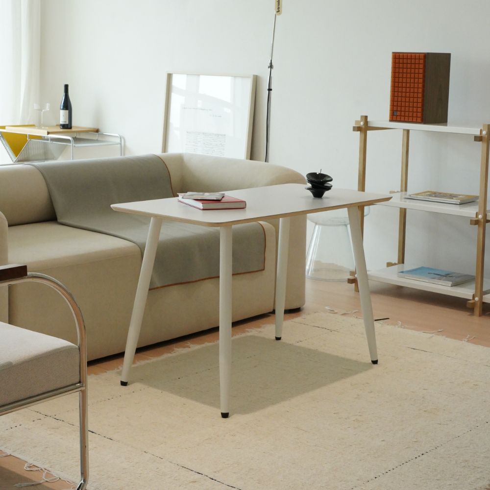 동서가구 브리카 자작나무 HPM 높은 소파테이블 라운드 1000x500 DF926093