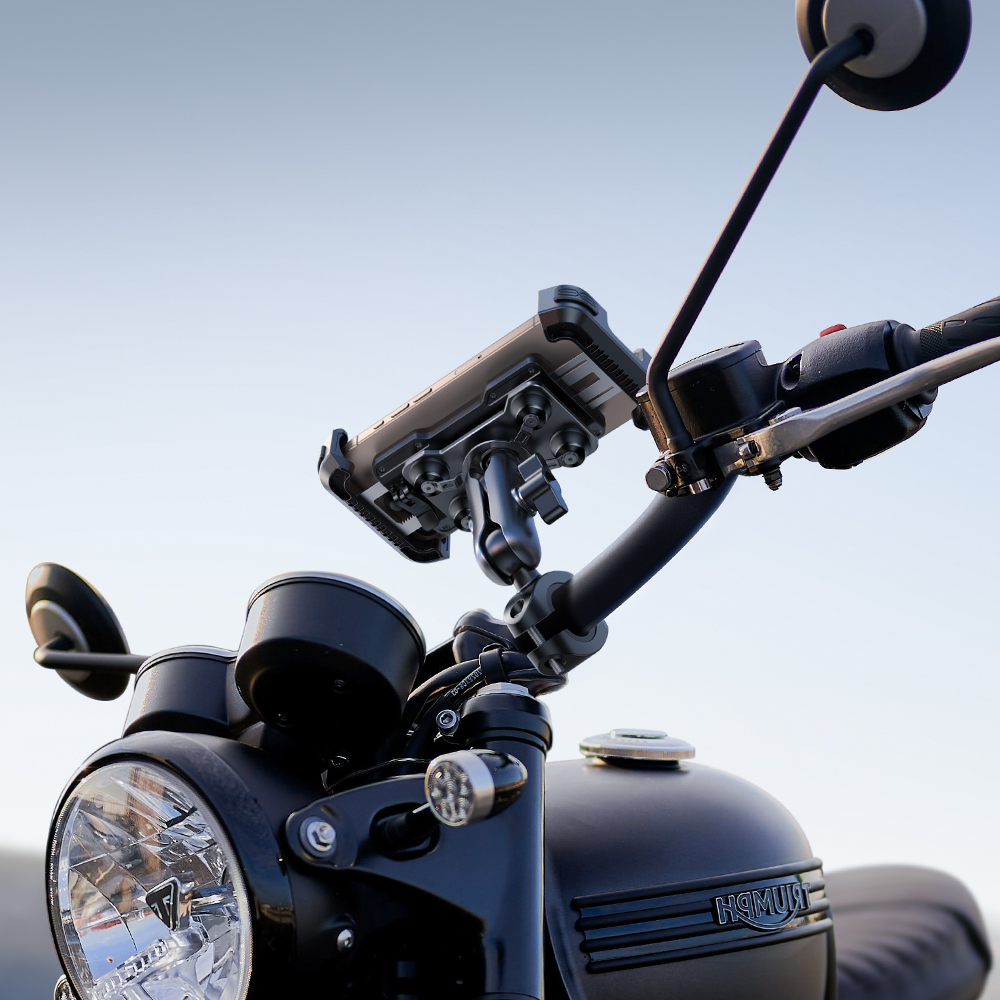 듀얼 댐퍼 오토바이 핸드폰 거치대 BM700 이미지 3