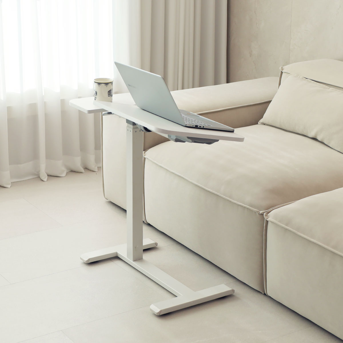 일루일루 오텐션 H02 유압식 높이조절 쇼파 테이블 이동식 노트북 스탠드