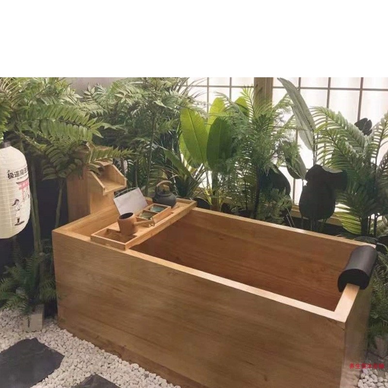 히노끼 욕조 히노키탕 일본 료칸 스파 사우나 나무 반신욕  오크 1100x700x600