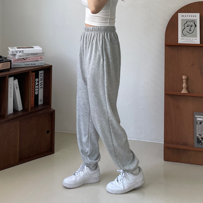 [인생핏!/국내생산] 루즈핏 특양면 조거 조커 무지 러닝복 오버핏 밴딩 하이웨스트 츄리닝 트레이닝 팬츠 상세 이미지 47