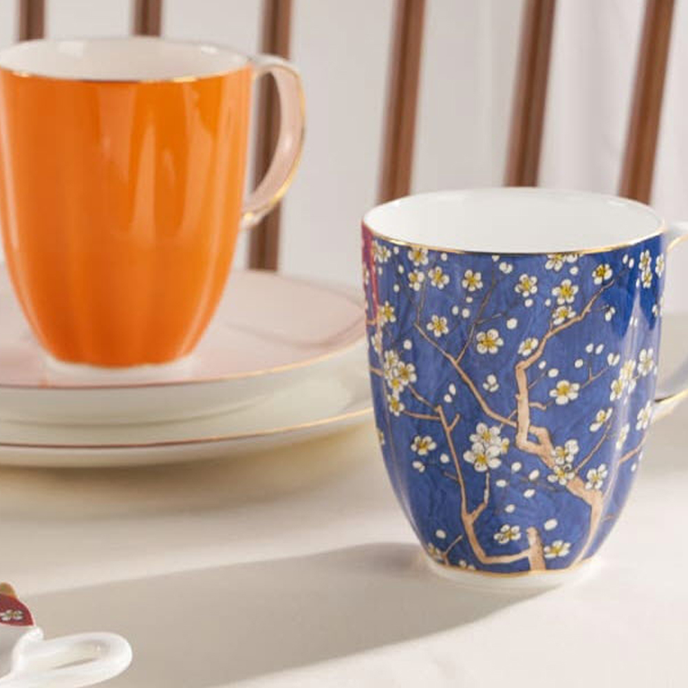 티로직 펌킨 골드림 머그컵 300ml 도자기 찻잔 커피잔 레드체리 - 상세 이미지 3