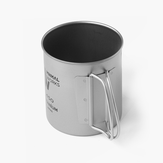 미니멀웍스 티타늄 싱글 머그 경량 캠핑 머그컵 450ml, 티탄 - 상세 이미지 2