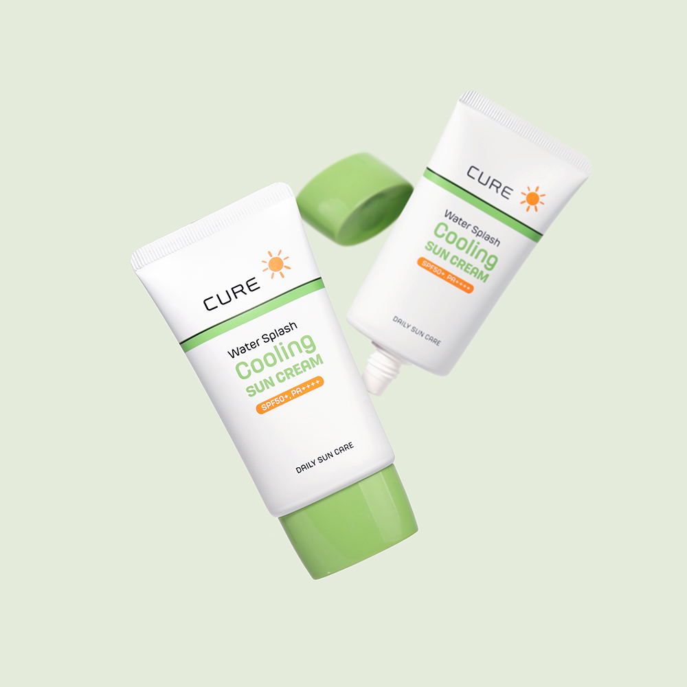[샘플 2매 증정] [김정문알로에] 워터 스플래쉬 쿨링 선크림 (SPF50) 40ml, 2개