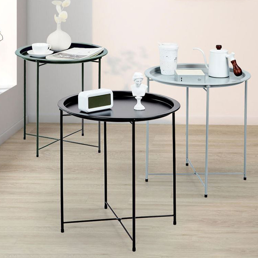 핫버튼 서브 테이블 쇼파용 침대 핸드폰 보조 선반 미용실 티트레이