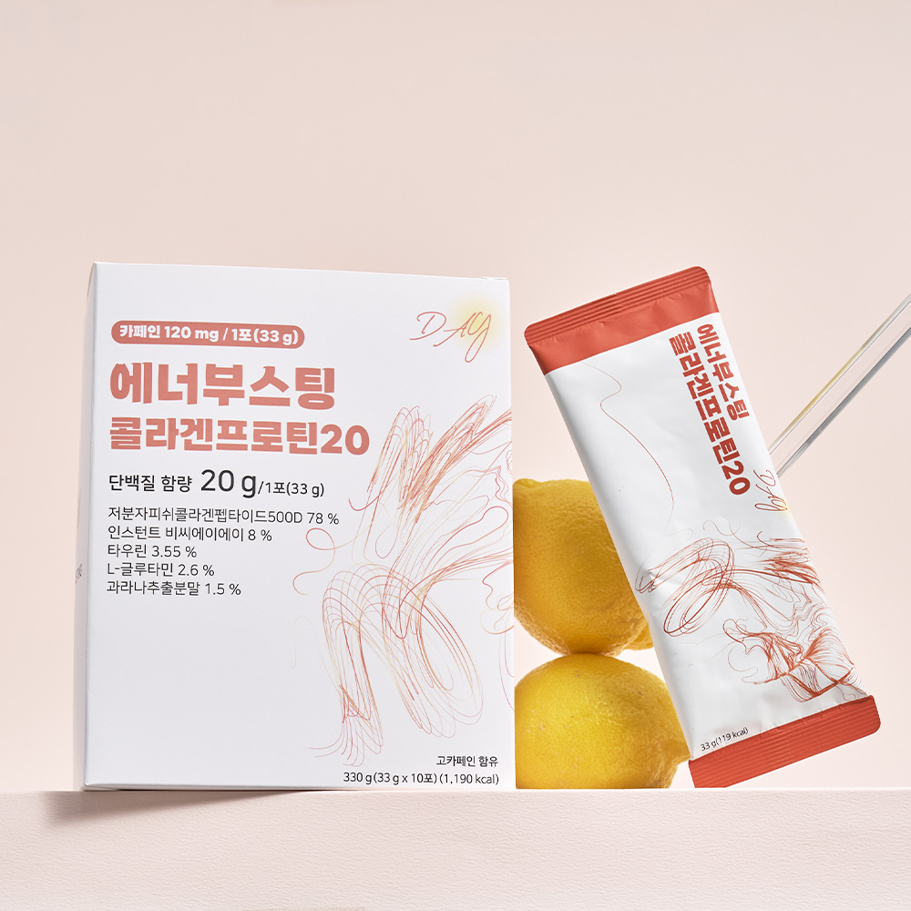에너부스팅 콜라겐프로틴20 DAY 단백질 파우더 10포, 1개 - 상세 이미지 2