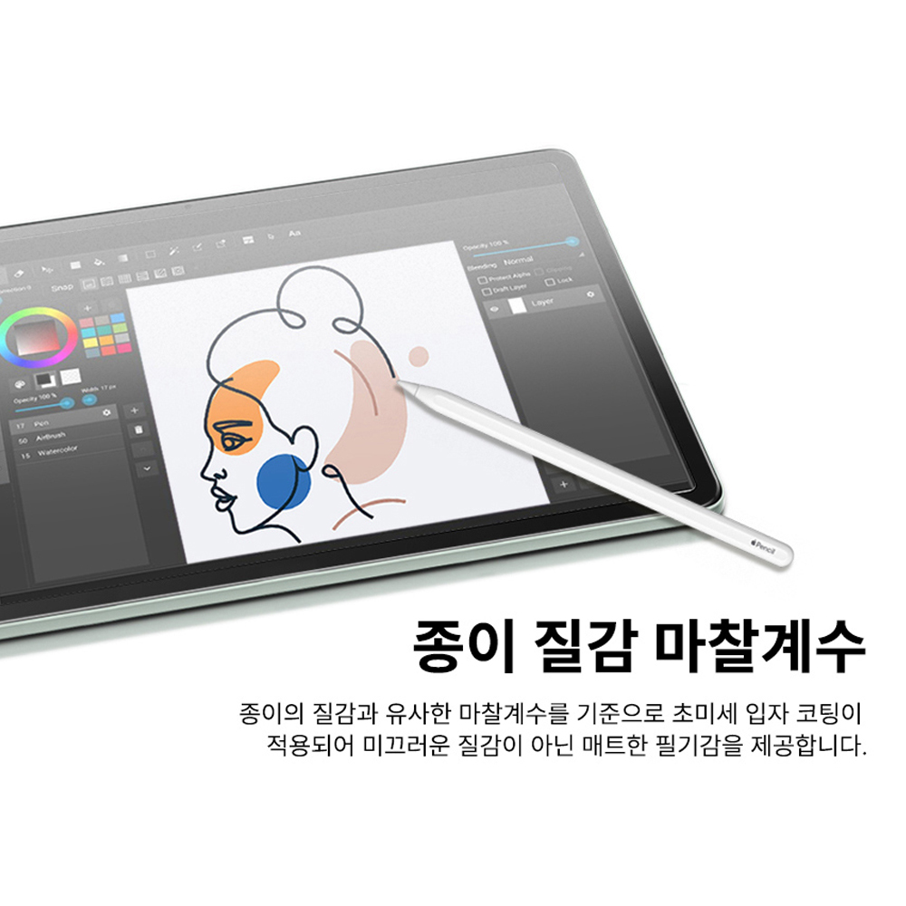 고부기 자석 탈부착 종이질감 마그네틱 필름 아이패드 프로 456세대 12.9인치, 1매입 - 상세 이미지 3