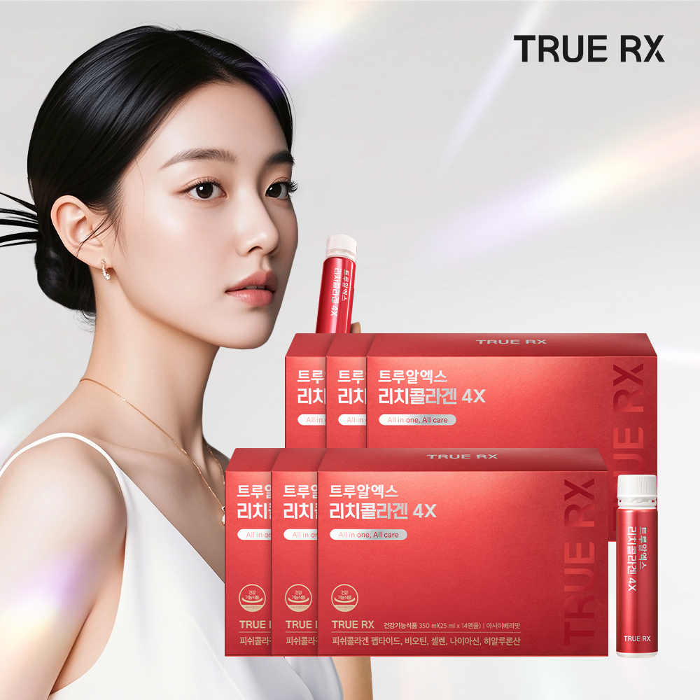 트루알엑스 리치 콜라겐 4X, 엘라스틴 히알루론산 비오틴 클리오 14개입, 6개 - 메인 이미지