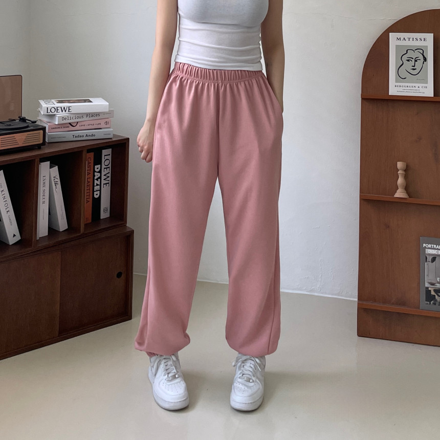 [인생핏!/국내생산] 루즈핏 특양면 조거 조커 무지 러닝복 오버핏 밴딩 하이웨스트 츄리닝 트레이닝 팬츠 상세 이미지 58