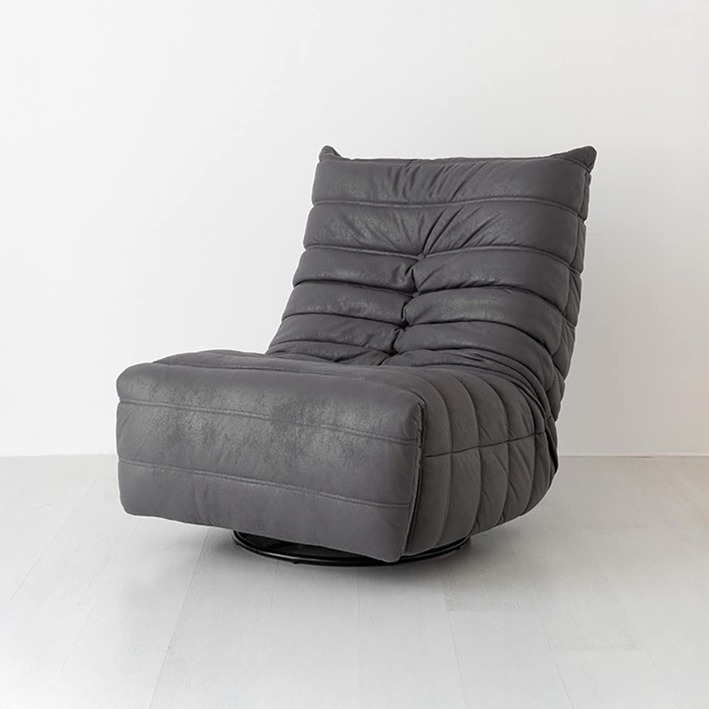 니스코 리클라이너 1인소파 회전형 스툴미포함, 다크그레이 8984.3719, 1인용